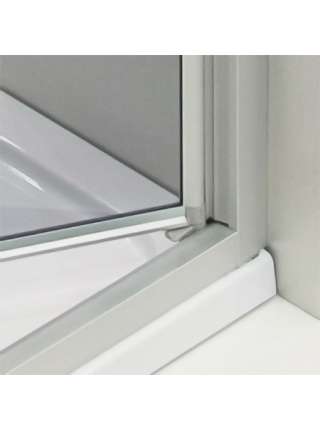 Душевой уголок GuteWetter Practic Square GK-402 правая 80x80 см стекло бесцветное, профиль матовый хром