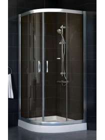 Душевой уголок Vegas Glass ZS-F 80*110 08 05 профиль глянцевый хром, стекло бронза