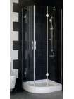 Душевой уголок Vegas Glass AFS-F 80*90 08 01 R профиль глянцевый хром, стекло прозрачное