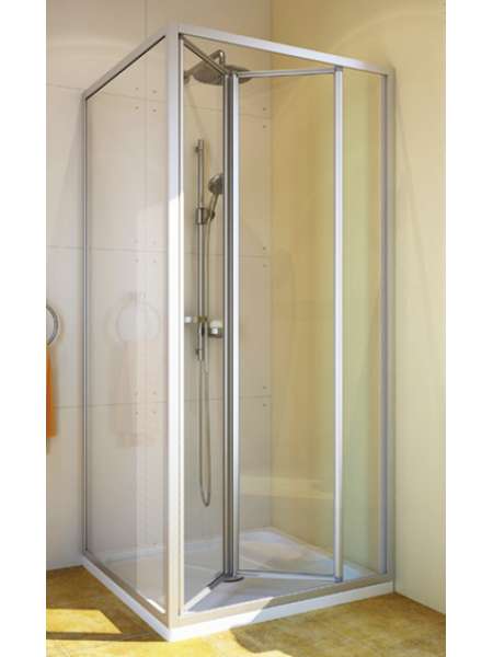 Душевой уголок GuteWetter Practic Square GK-404 правая 70x70 см стекло бесцветное, профиль матовый хром