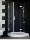 Душевой уголок Vegas Glass AFS-F 110*90 08 01 R профиль глянцевый хром, стекло прозрачное
