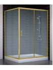 Душевой уголок Vegas Glass ZP+ZPV 130*100 09 02 профиль золото, стекло шиншилла
