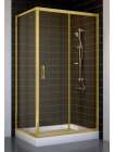 Душевой уголок Vegas Glass ZP+ZPV 100*70 09 05 профиль золото, стекло бронза