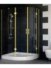 Душевой уголок Vegas Glass AFS-F 120*90 09 01 L профиль золото, стекло прозрачное