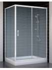 Душевой уголок Vegas Glass ZP+ZPV 120*80 01 02 профиль белый, стекло шиншилла