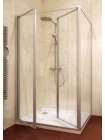 Душевой уголок GuteWetter Practic Rectan GK-402 левая 85x70 см стекло бесцветное, профиль матовый хром