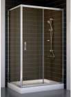Душевой уголок Vegas Glass ZP+ZPV 110*70 08 05 профиль глянцевый хром, стекло бронза
