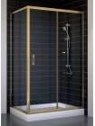 Душевой уголок Vegas Glass ZP+ZPV 110*70 05 01 профиль бронза, стекло прозрачное