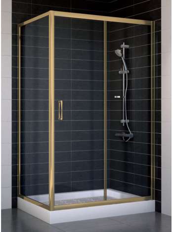 Душевой уголок Vegas Glass ZP+ZPV 110*70 05 01 профиль бронза, стекло прозрачное