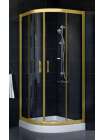 Душевой уголок Vegas Glass ZS-F 80*100 09 01 профиль золото, стекло прозрачное