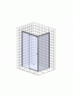 Душевой уголок Vegas Glass ZP+ZPV 110*90 07 01 профиль матовый хром, стекло прозрачное