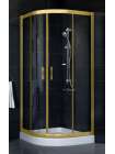 Душевой уголок Vegas Glass ZS-F 80*110 09 01 профиль золото, стекло прозрачное