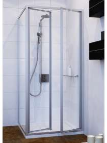 Душевой уголок GuteWetter Practic Square GK-402 правая 85x85 см стекло бесцветное, профиль матовый хром