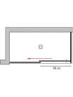 Душевой уголок GuteWetter Slide Rectan GK-863A левая 130x70 см стекло бесцветное, профиль хром