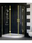 Душевой уголок Vegas Glass AFS-F 120*80 09 01 L профиль золото, стекло прозрачное
