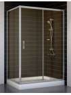 Душевой уголок Vegas Glass ZP+ZPV 120*70 07 05 профиль матовый хром, стекло бронза