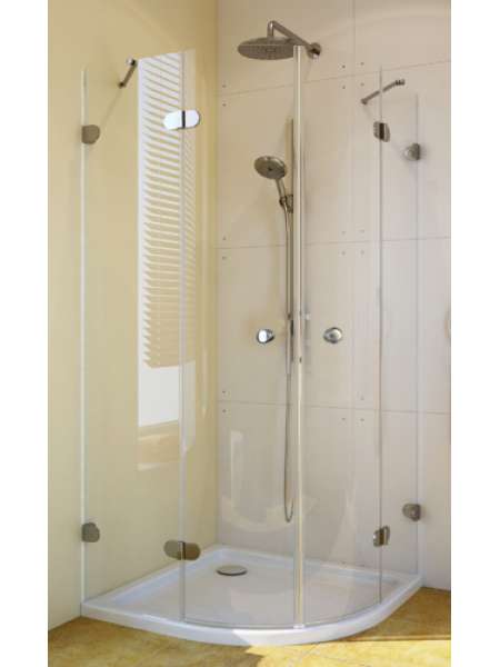 Душевой уголок GuteWetter Lux Meliori GK-002 100x100 см стекло бесцветное, фурнитура хром
