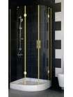 Душевой уголок Vegas Glass AFS-F 80*90 09 01 L профиль золото, стекло прозрачное