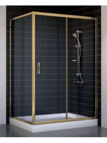 Душевой уголок Vegas Glass ZP+ZPV 120*90 05 01 профиль бронза, стекло прозрачное