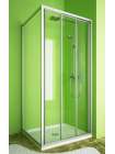 Душевой уголок GuteWetter Practic Square GK-403 правая 100x100 см стекло бесцветное, профиль матовый хром