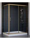 Душевой уголок Vegas Glass ZP+ZPV 130*90 05 01 профиль бронза, стекло прозрачное
