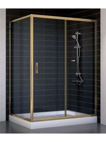 Душевой уголок Vegas Glass ZP+ZPV 130*90 05 01 профиль бронза, стекло прозрачное