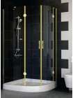 Душевой уголок Vegas Glass AFS-F 110*100 09 01 L профиль золото, стекло прозрачное