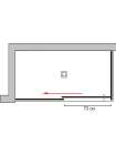 Душевой уголок GuteWetter Slide Rectan GK-863A левая 160x80 см стекло бесцветное, профиль хром