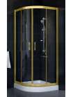 Душевой уголок Vegas Glass ZS 0080 09 01 профиль золото, стекло прозрачное