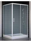 Душевой уголок Vegas Glass ZP+ZPV 110*100 01 10 профиль белый, стекло сатин