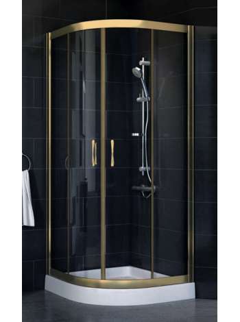 Душевой уголок Vegas Glass ZS-F 80*90 05 01 профиль бронза, стекло прозрачное