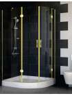 Душевой уголок Vegas Glass AFS-F 110*90 09 01 L профиль золото, стекло прозрачное