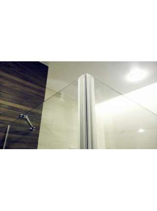 Душевой уголок GuteWetter Lux Rectan GK-003 правый 100x80 см стекло бесцветное 6-8, фурнитура хром