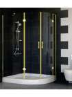 Душевой уголок Vegas Glass AFS-F 120*100 09 01 L профиль золото, стекло прозрачное