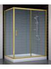 Душевой уголок Vegas Glass ZP+ZPV 140*80 09 02 профиль золото, стекло шиншилла