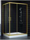 Душевой уголок Vegas Glass ZA-F 90*120 09 01 профиль золото, стекло прозрачное
