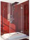 Душевой уголок GuteWetter Lux Rectan GK-003 правый 100x80 см стекло бесцветное 6-8, фурнитура хром