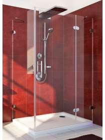 Душевой уголок GuteWetter Lux Rectan GK-003 правый 100x80 см стекло бесцветное 6-8, фурнитура хром