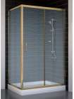 Душевой уголок Vegas Glass ZP+ZPV 110*70 05 02 профиль бронза, стекло шиншилла