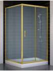 Душевой уголок Vegas Glass ZP+ZPV 100*100 09 10 профиль золото, стекло сатин