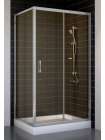 Душевой уголок Vegas Glass ZP+ZPV 100*70 07 05 профиль матовый хром, стекло бронза