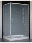 Душевой уголок Vegas Glass ZP+ZPV 110*90 07 02 профиль матовый хром, стекло шиншилла