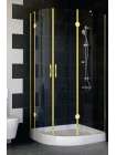 Душевой уголок Vegas Glass AFS-F 100*90 09 01 R профиль золото, стекло прозрачное