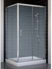 Душевой уголок Vegas Glass ZP+ZPV 100*90 08 02 профиль глянцевый хром, стекло шиншилла