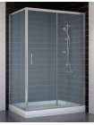 Душевой уголок Vegas Glass ZP+ZPV 120*70 07 10 профиль матовый хром, стекло сатин