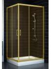 Душевой уголок Vegas Glass ZA-F 90*100 09 05 профиль золото, стекло бронза