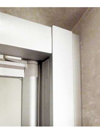 Душевой уголок GuteWetter Practic Rectan GK-401 правая 80x70 см стекло бесцветное, профиль матовый хром
