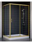 Душевой уголок Vegas Glass ZP+ZPV 120*90 09 01 профиль золото, стекло прозрачное