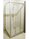 Душевой уголок GuteWetter Practic Square GK-403 правая 105x105 см стекло бесцветное, профиль матовый хром