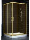 Душевой уголок Vegas Glass ZA 0110 09 05 профиль золото, стекло бронза